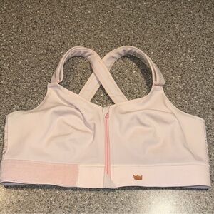 SHEFIT Flex Pink Sports Bra with Front Zipper